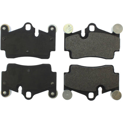 Stoptech PosiQuiet 07-15 Audi Q7 / 04-10 VW Touareg Premium Semi Metallic Rear Brake Pads 104.09780