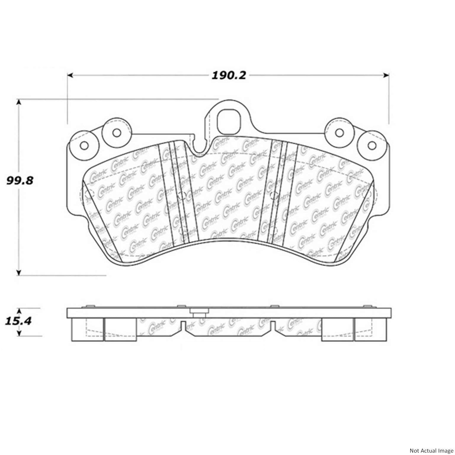 Stoptech PosiQuiet 04-10 Porsche Cayenne/04-07 VW Touareg Premium Semi Metallic Front Brake Pads 104.10070