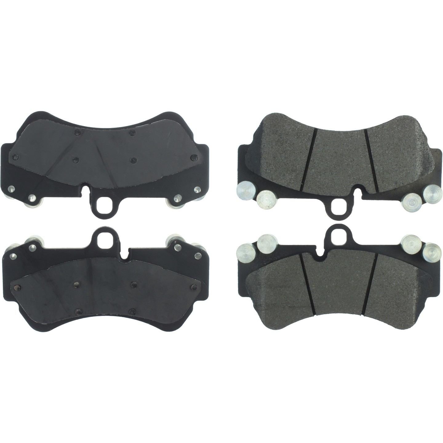 Stoptech PosiQuiet 04-10 Porsche Cayenne/04-07 VW Touareg Premium Semi Metallic Front Brake Pads 104.10070