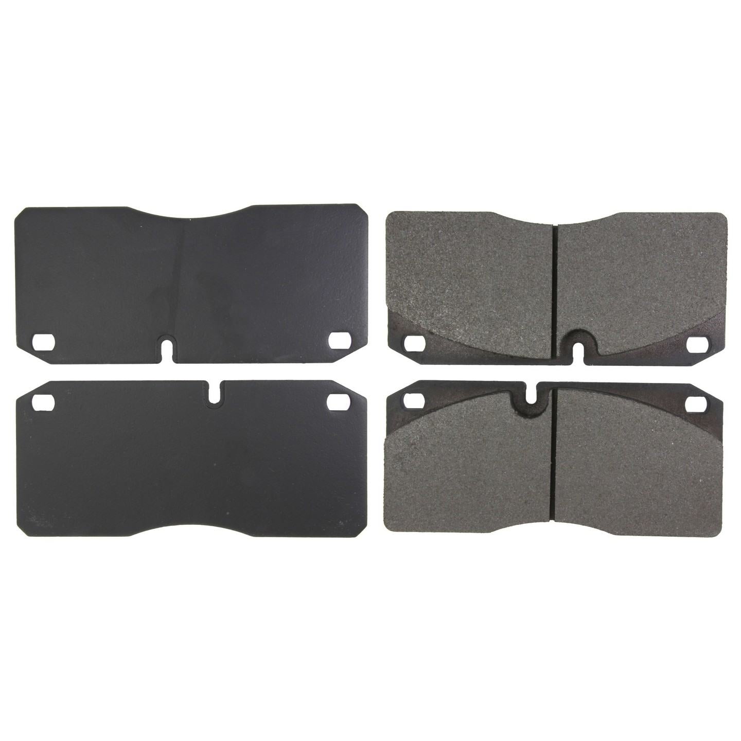 Posi Quiet Semi-Metallic Brake Pads  top view frsport 104.10270