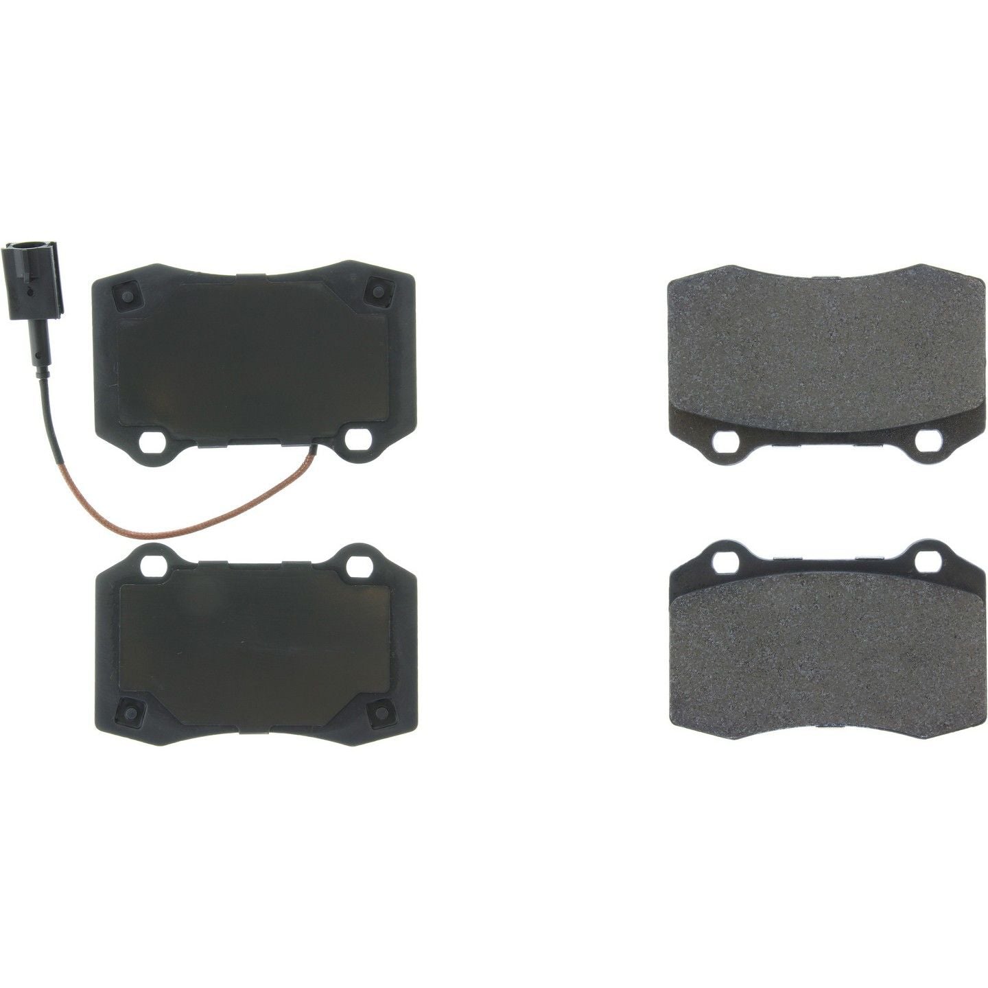 Posi Quiet Semi-Metallic Brake Pads  top view frsport 104.10532