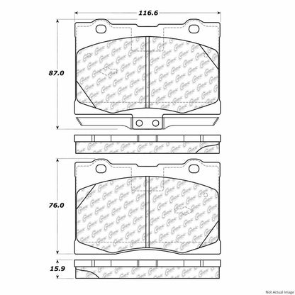 Stoptech PosiQuiet 05-09 Acura RL Front Brake Pads 104.10910