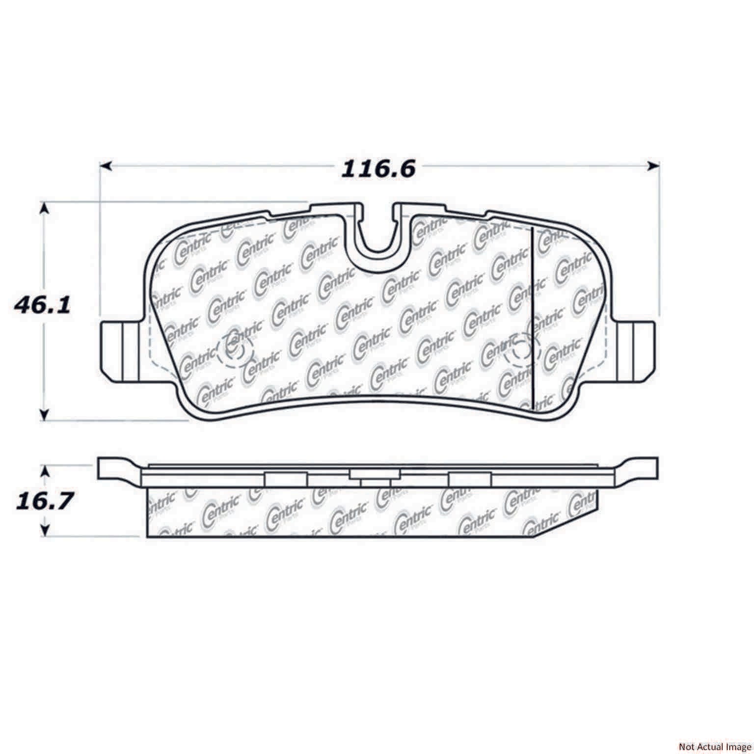 Stoptech PosiQuiet 05-09 Land Rover LR3 / 06-09 Range Rover Semi Metallic Rear Brake Pads 104.10990