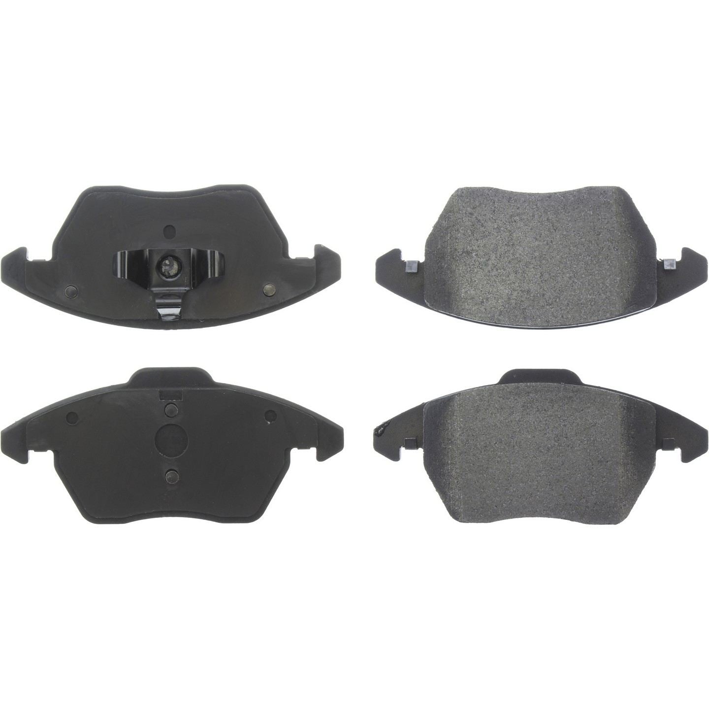 Posi Quiet Semi-Metallic Brake Pads with Hardware  top view frsport 104.11072