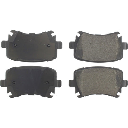 Stoptech PosiQuiet 11-13 Audi A3 / Volkswagen Golf/Eos Rear Semi-Metallic Brake Pads 104.11080