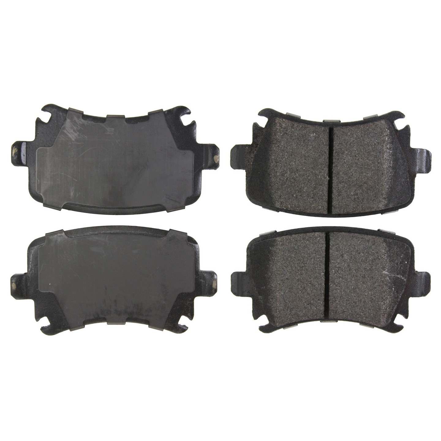 Posi Quiet Semi-Metallic Brake Pads with Hardware  top view frsport 104.11081