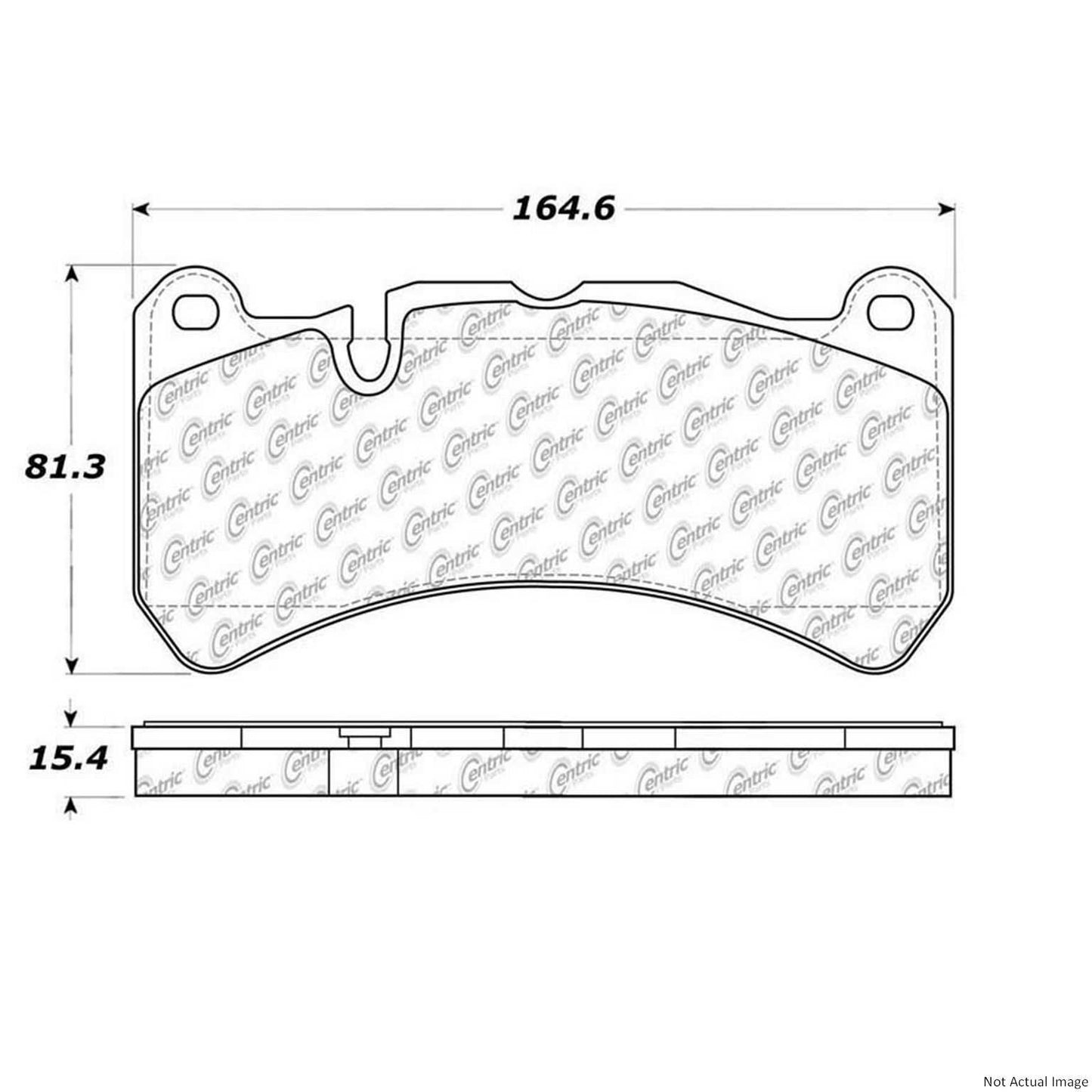 Stoptech PosiQuiet 05-11 Mercedes SLK55 AMG Premium Semi-Metallic Front Brake Pads 104.11160