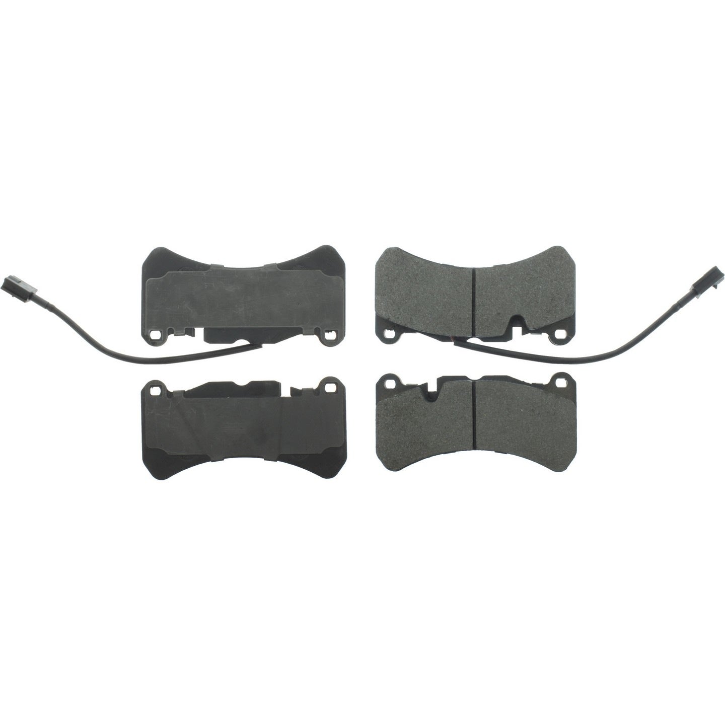 Posi Quiet Semi-Metallic Brake Pads  top view frsport 104.11162