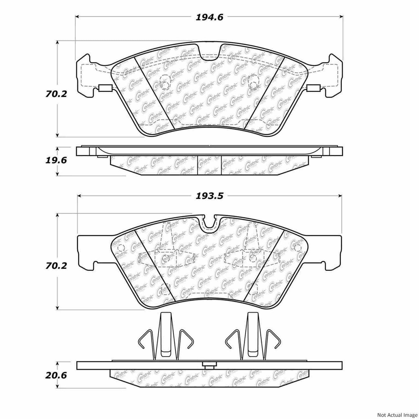 Stoptech PosiQuiet 05-11 Mercedes Benz G55 AMG Front Semi-Metallic Brake Pads 104.11230