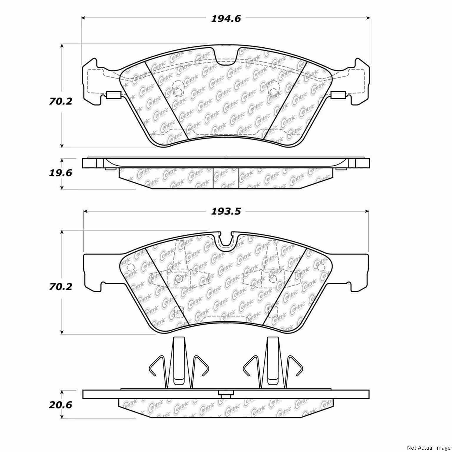 Stoptech PosiQuiet 05-11 Mercedes Benz G55 AMG Front Semi-Metallic Brake Pads 104.11230