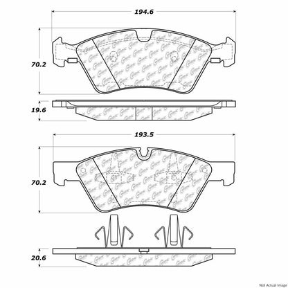 Stoptech PosiQuiet 05-11 Mercedes Benz G55 AMG Front Semi-Metallic Brake Pads 104.11230