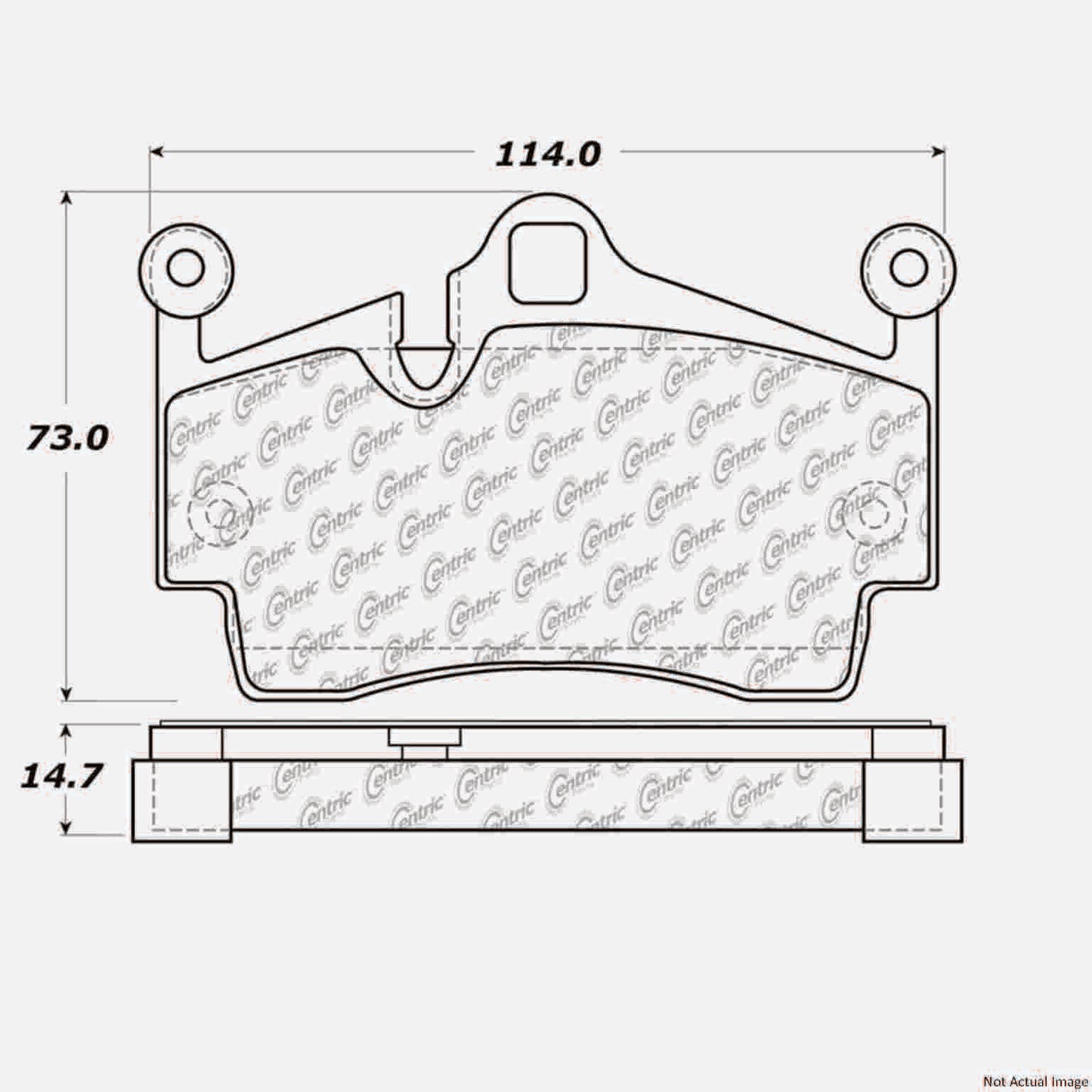 Stoptech PosiQuiet 05-16 Porsche Boxster Premium Semi Metallic Rear Brake Pads 104.11340