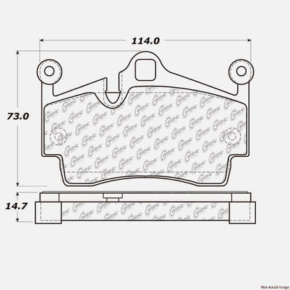 Stoptech PosiQuiet 05-16 Porsche Boxster Premium Semi Metallic Rear Brake Pads 104.11340