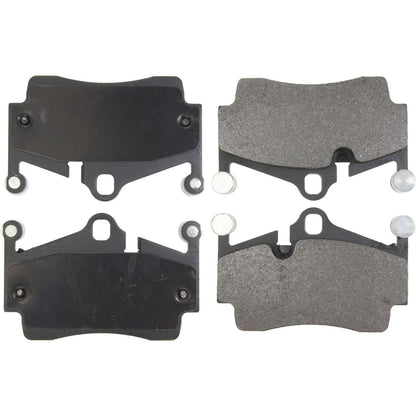Stoptech PosiQuiet 05-16 Porsche Boxster Premium Semi Metallic Rear Brake Pads 104.11340