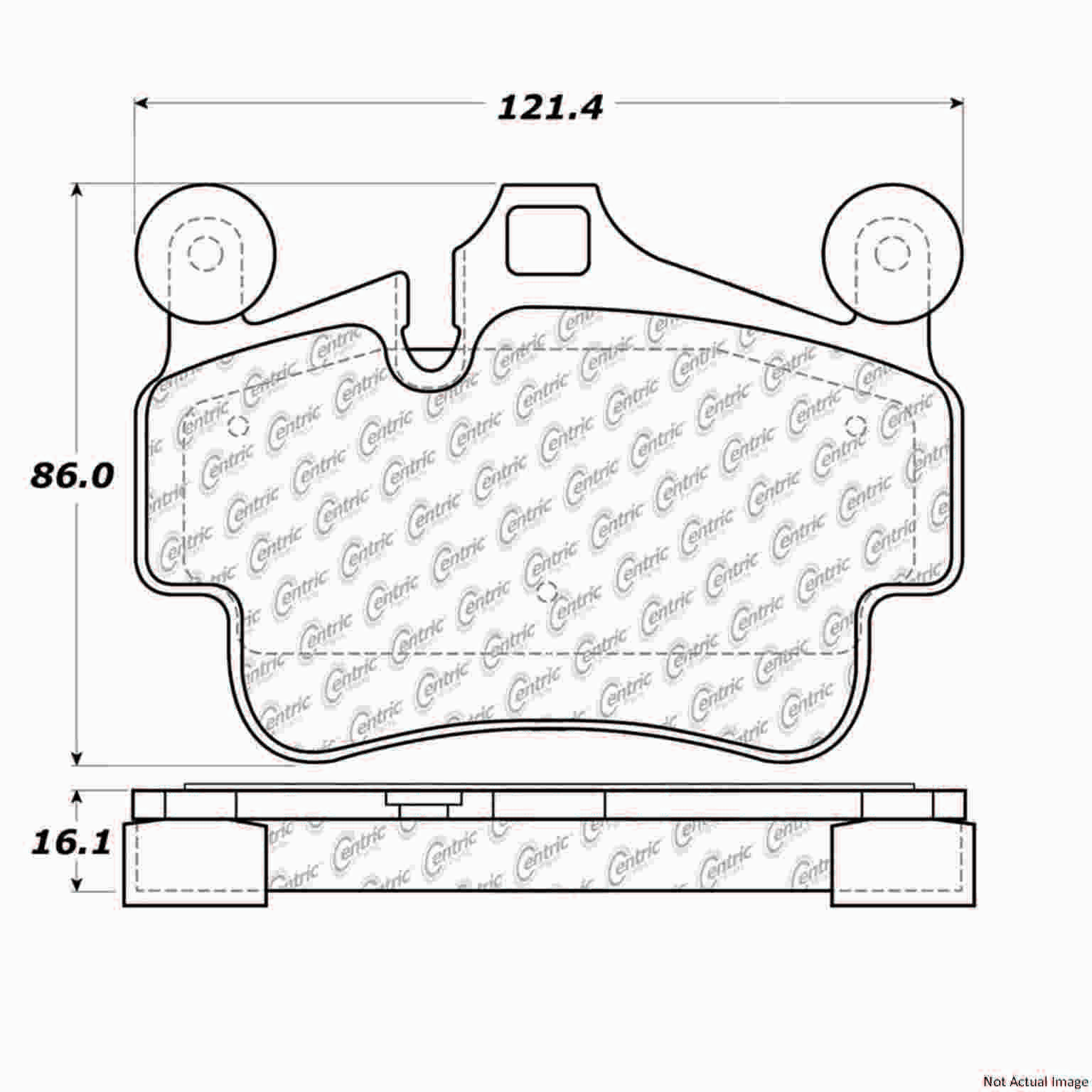 Stoptech PosiQuiet 05-16 Porsche Boxster / 01-12 Porsche 911 Rear Semi-Metallic Brake Pads 104.11350