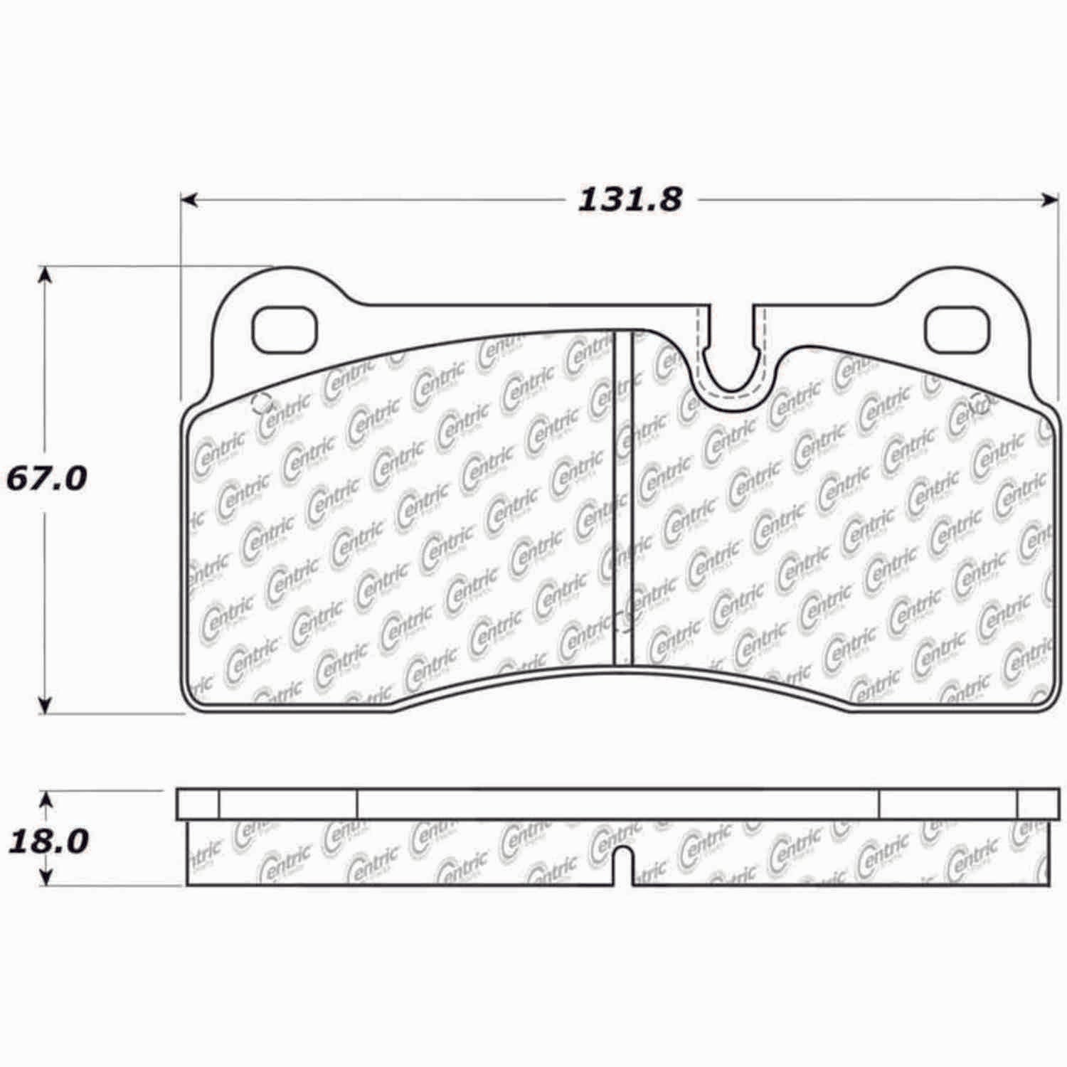 posi quiet semi-metallic brake pads with hardware  frsport 104.11550