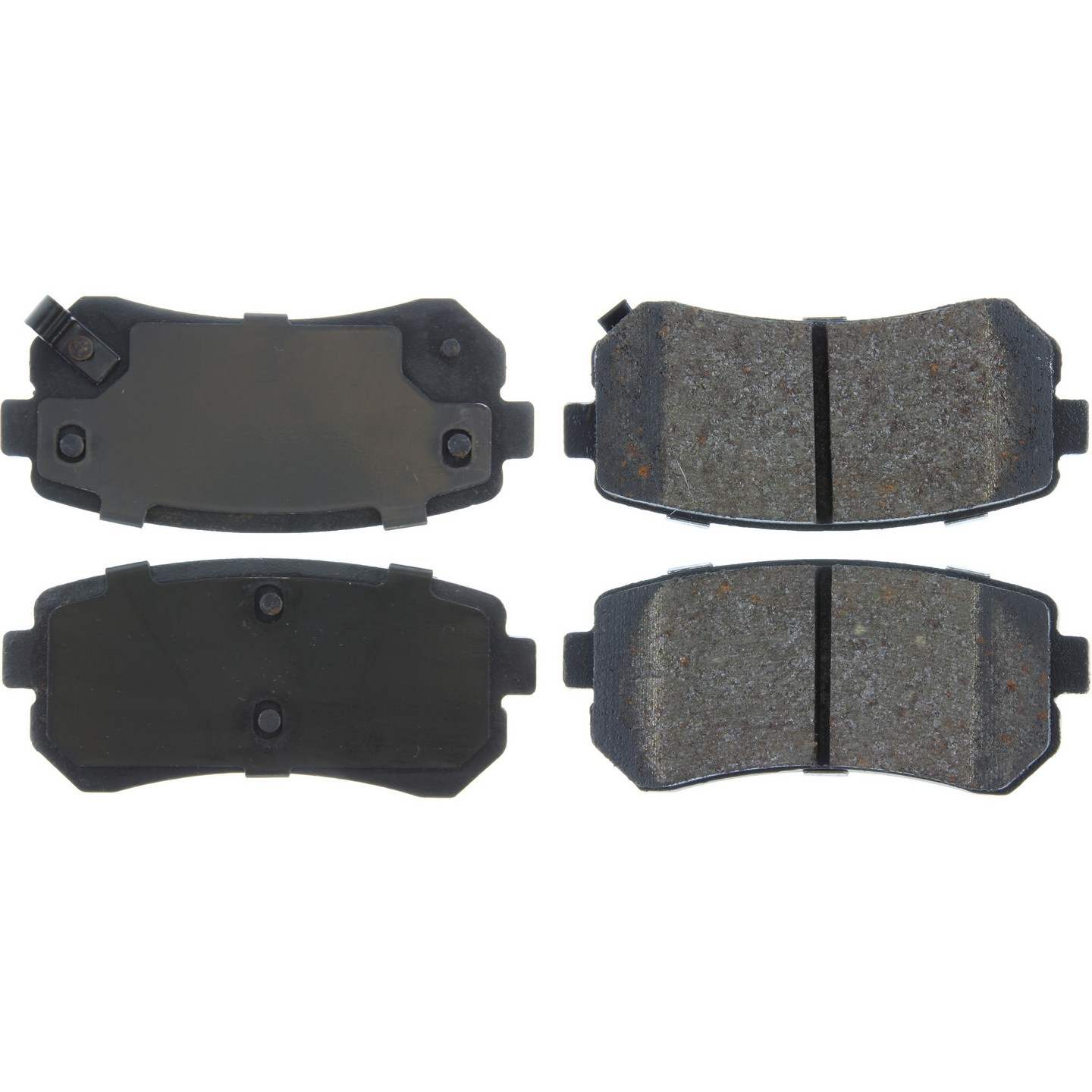 Posi Quiet Semi-Metallic Brake Pads with Hardware  top view frsport 104.11570