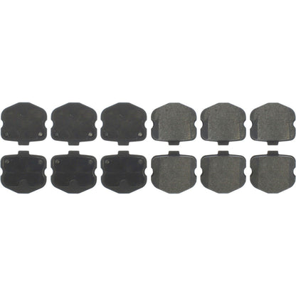 Stoptech PosiQuiet GM Semi Metallic Front Brake Pads 104.11850
