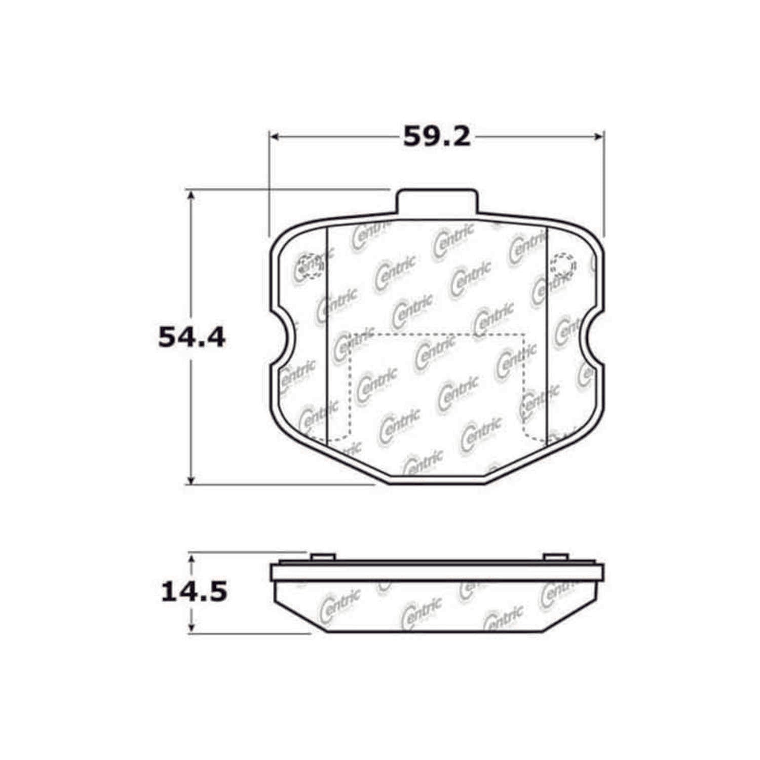 posi quiet semi-metallic brake pads  frsport 104.11851