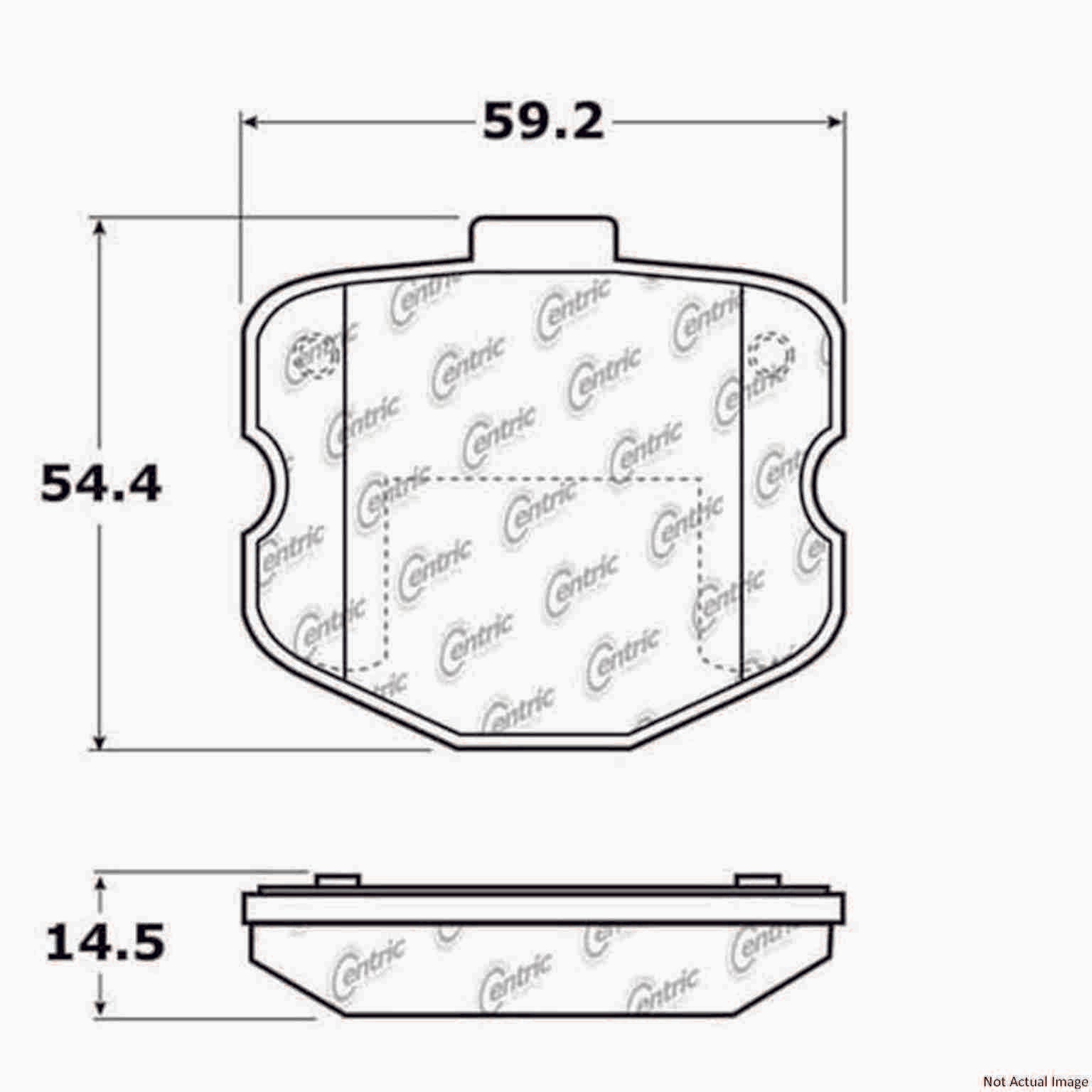 Stoptech PosiQuiet GM Semi Metallic Rear Brake Pads 104.11851