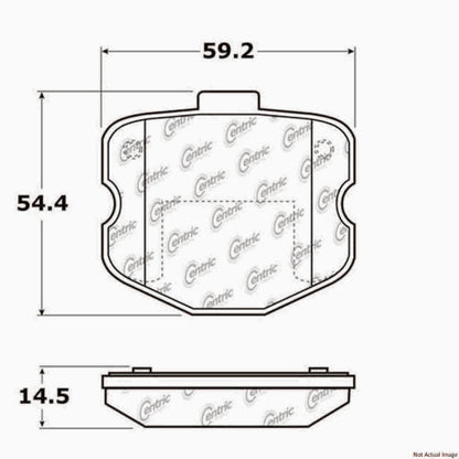 Stoptech PosiQuiet GM Semi Metallic Rear Brake Pads 104.11851