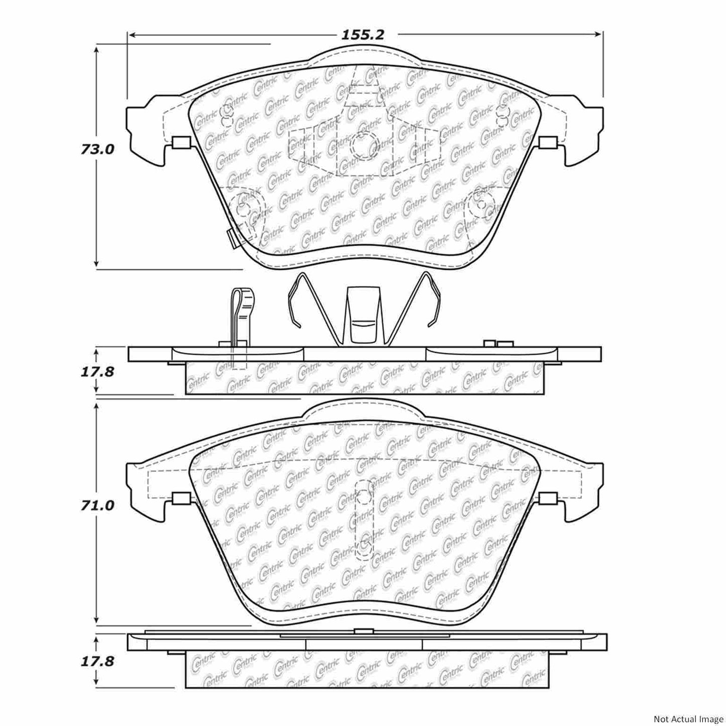 Stoptech PosiQuiet 06-07 Mazdaspeed 6 Semi Metallic Front Brake Pads 104.11860