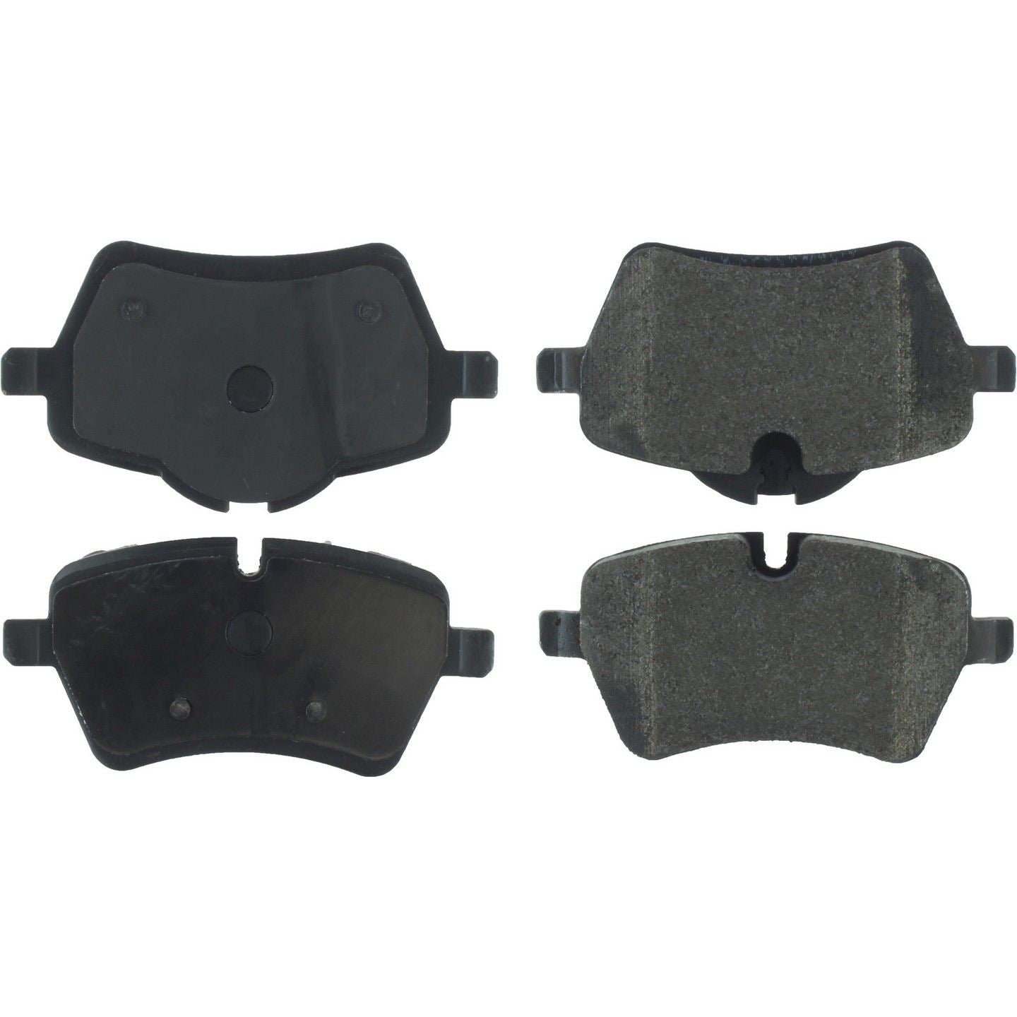 Posi Quiet Semi-Metallic Brake Pads with Hardware  top view frsport 104.12041