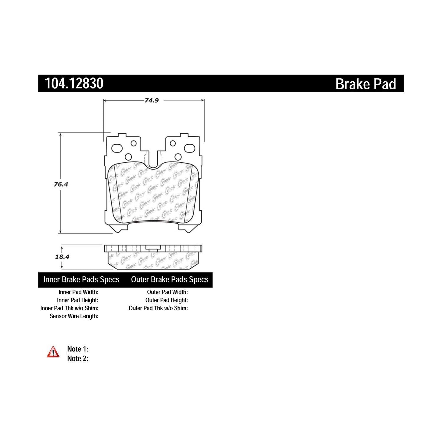 posi quiet semi-metallic brake pads with hardware  frsport 104.12830