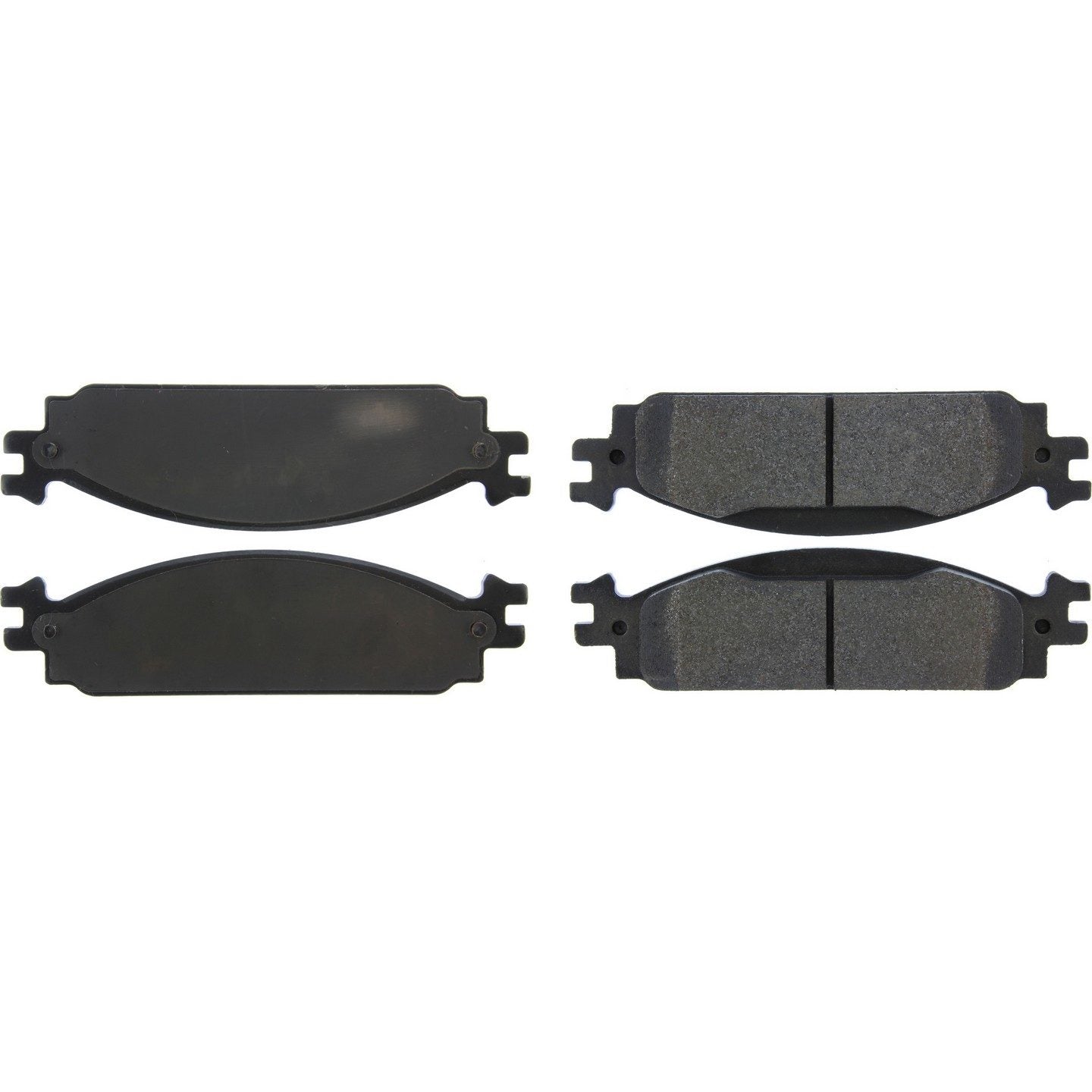 Posi Quiet Semi-Metallic Brake Pads with Hardware  top view frsport 104.13760