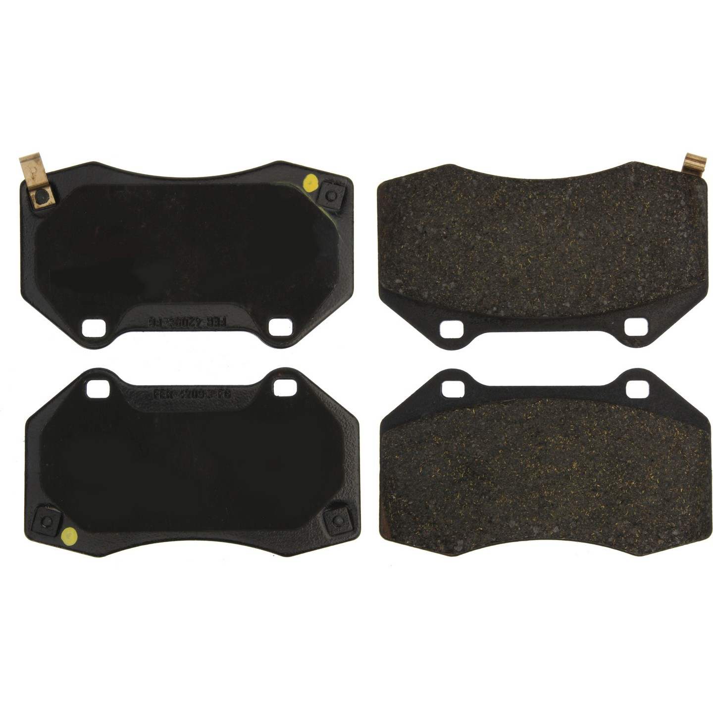 Posi Quiet Semi-Metallic Brake Pads  top view frsport 104.13792