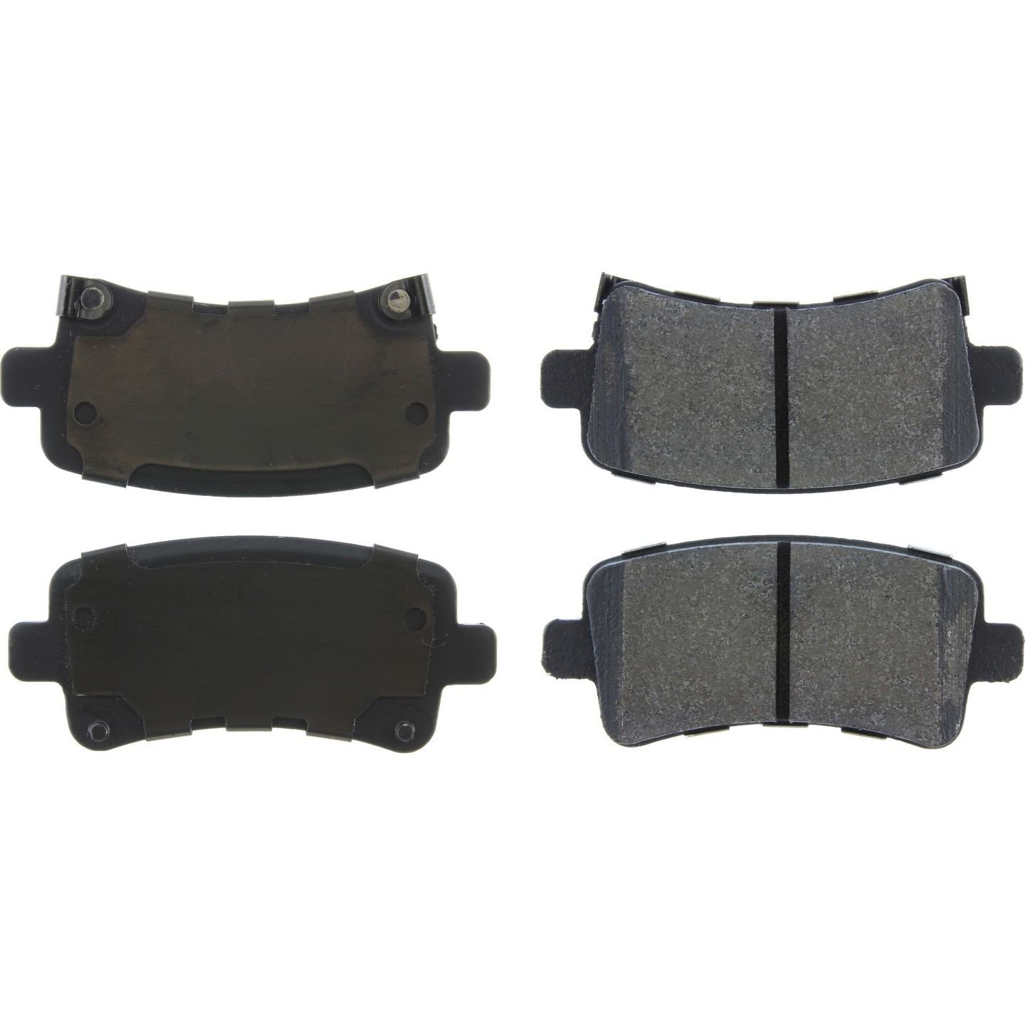 Posi Quiet Semi-Metallic Brake Pads with Hardware  top view frsport 104.14302