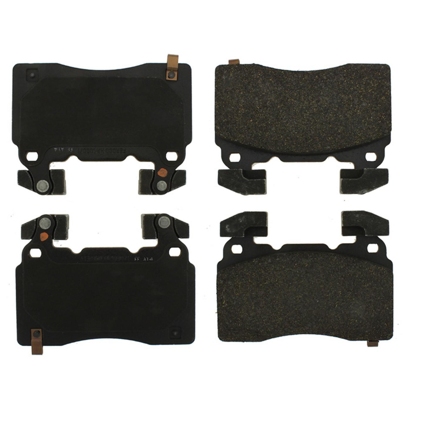 Posi Quiet Semi-Metallic Brake Pads with Hardware  top view frsport 104.14741