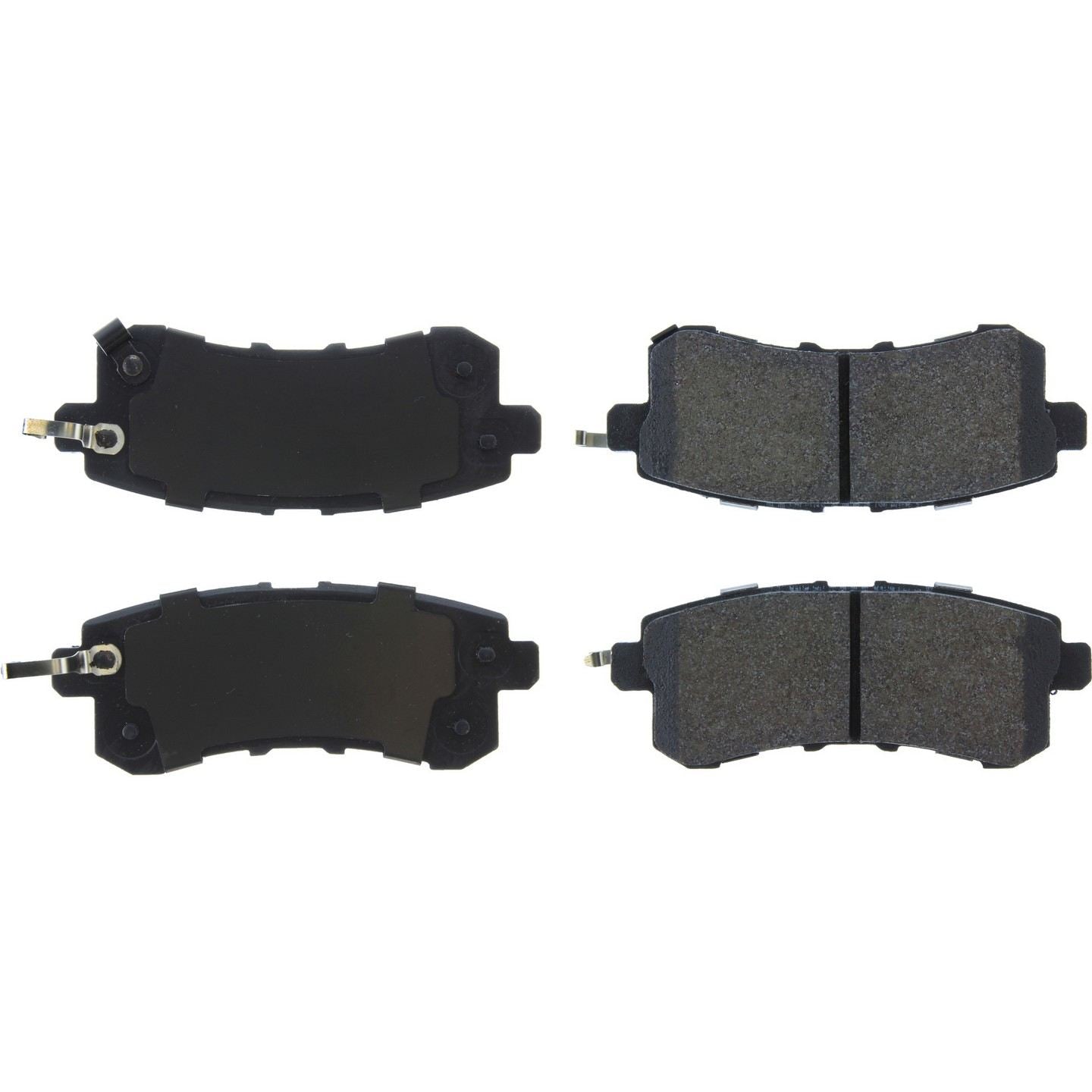 Posi Quiet Semi-Metallic Brake Pads with Hardware  top view frsport 104.15100