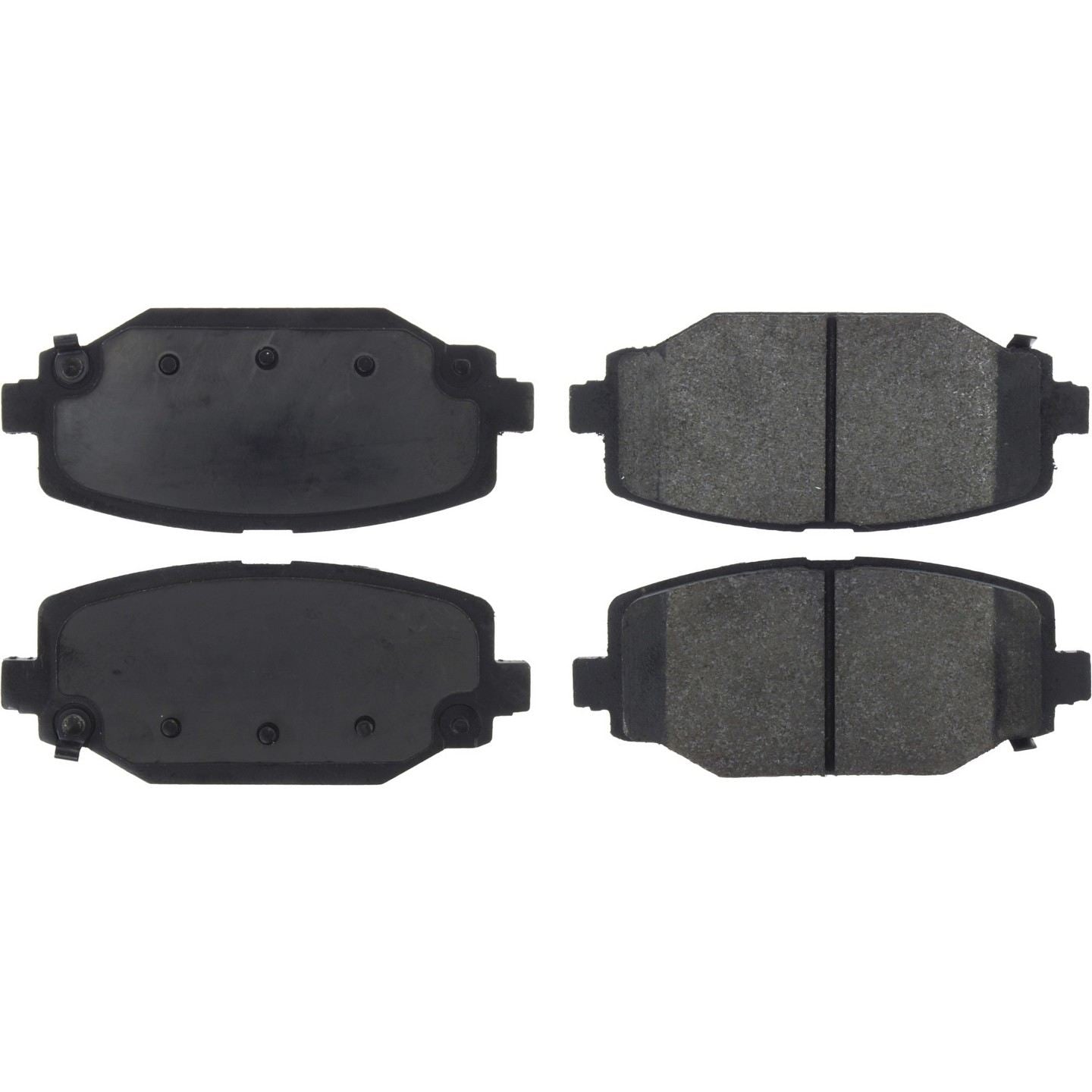 Posi Quiet Semi-Metallic Brake Pads with Hardware  top view frsport 104.15960