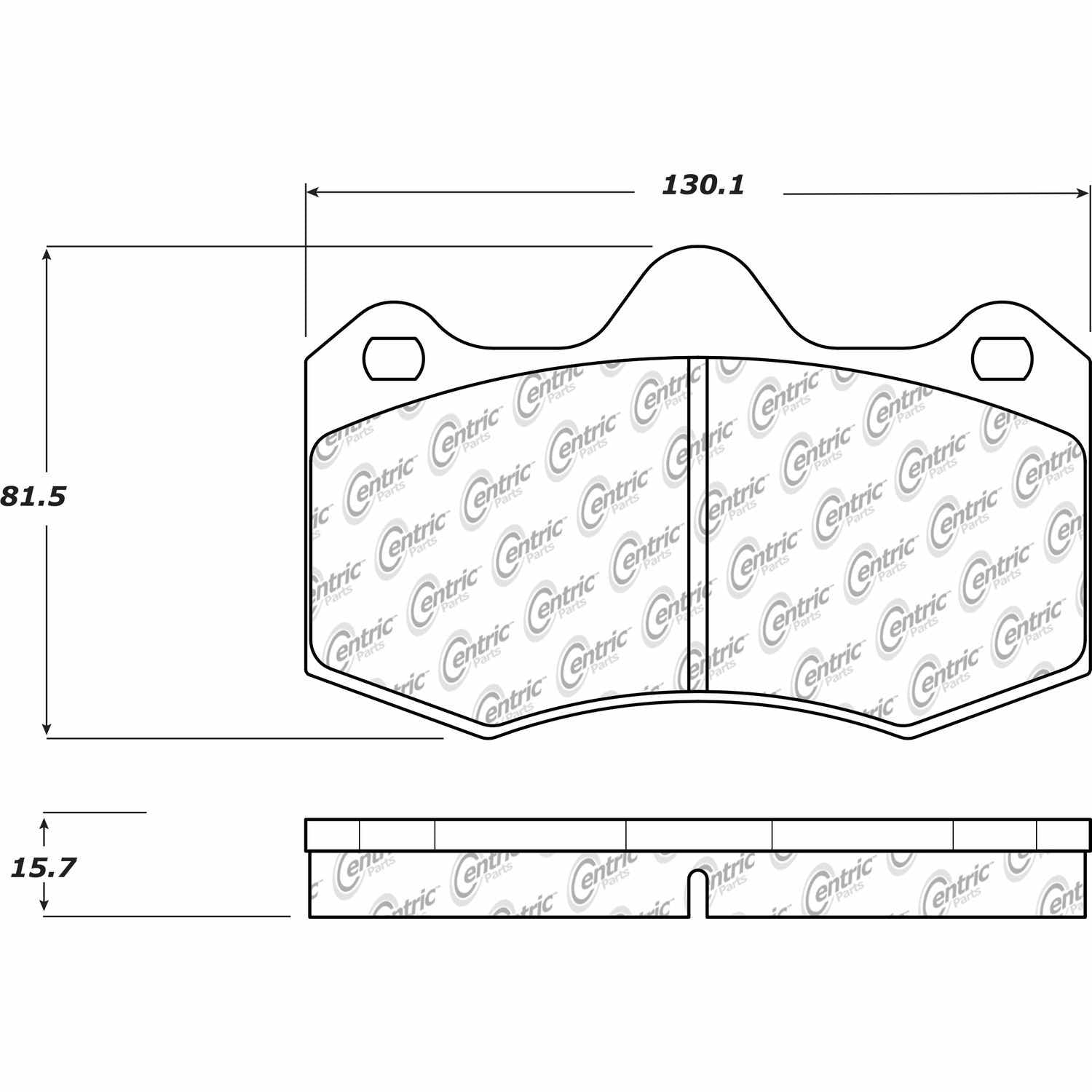 posi quiet semi-metallic brake pads  frsport 104.15980