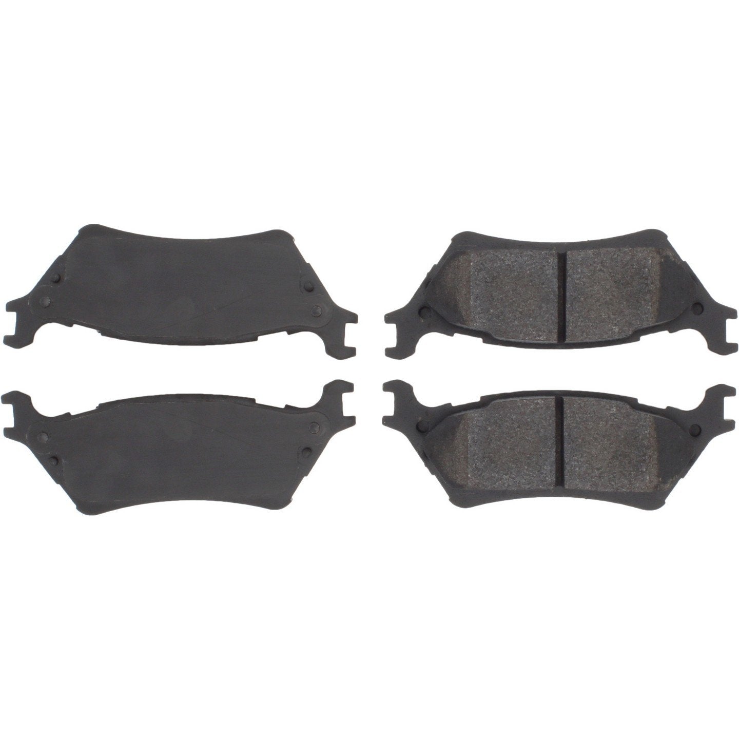 Posi Quiet Semi-Metallic Brake Pads with Hardware  top view frsport 104.16020