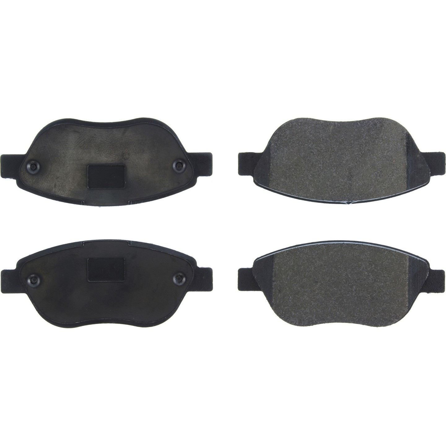 Posi Quiet Semi-Metallic Brake Pads with Hardware  top view frsport 104.16181