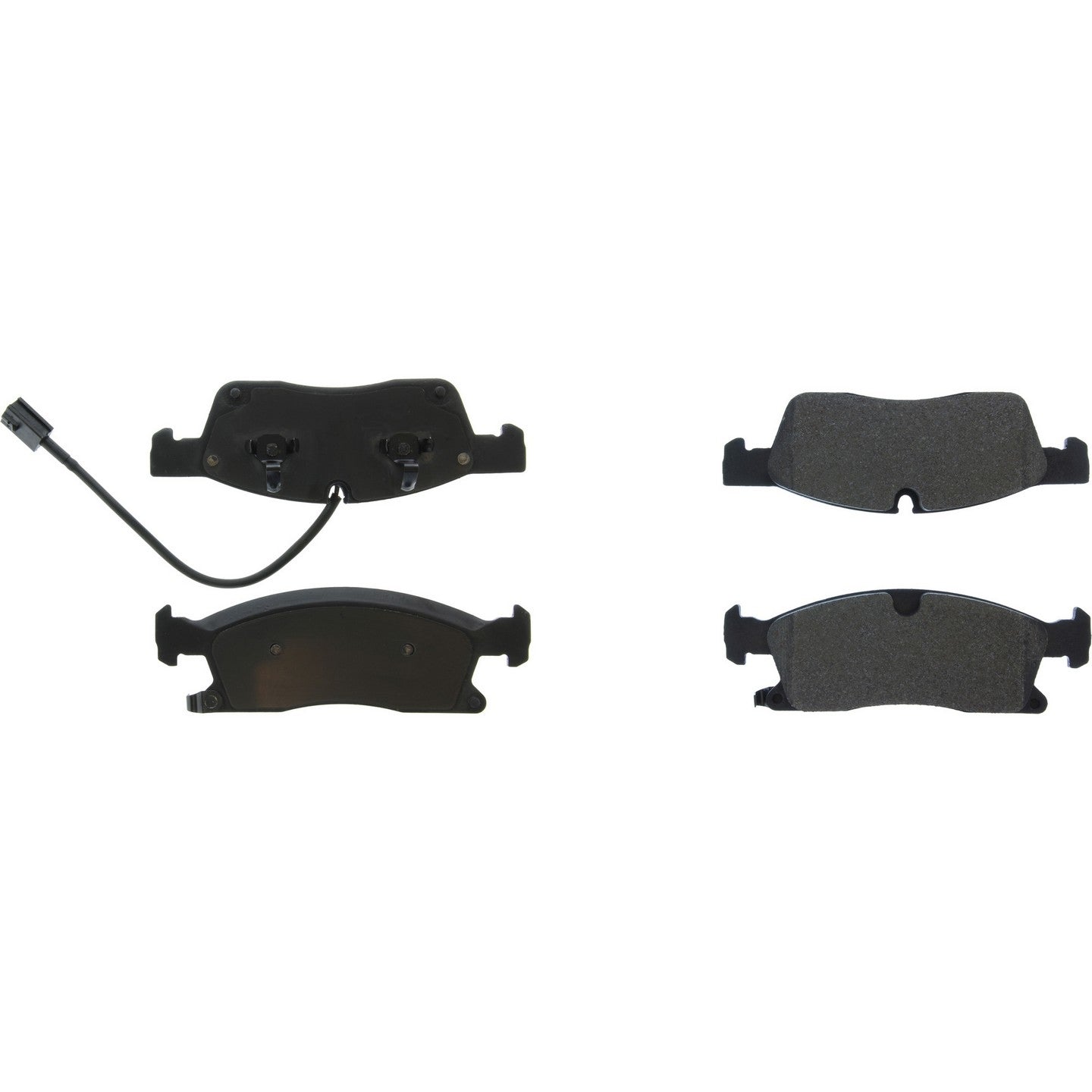 Posi Quiet Semi-Metallic Brake Pads  top view frsport 104.16292