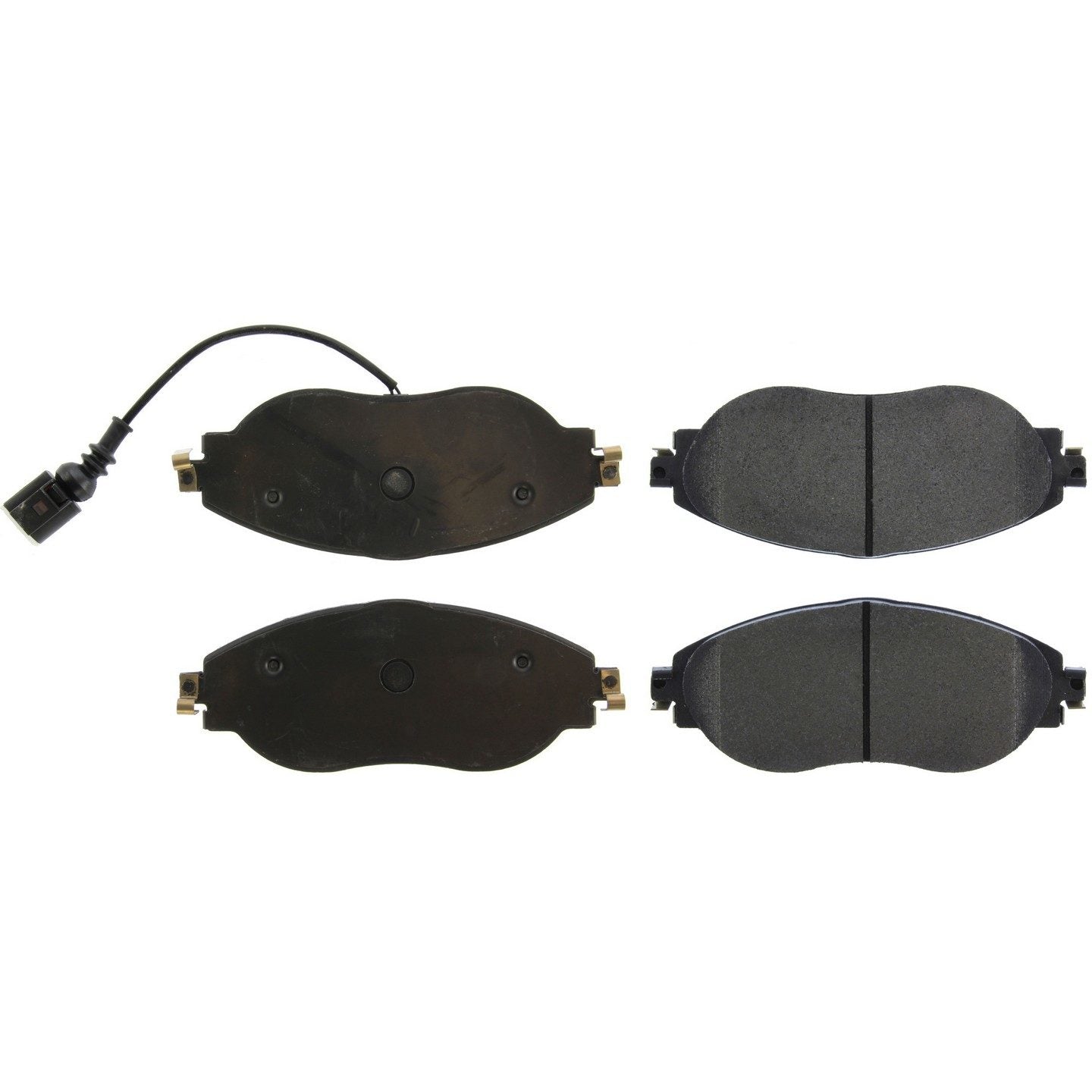 Posi Quiet Semi-Metallic Brake Pads with Hardware  top view frsport 104.16330