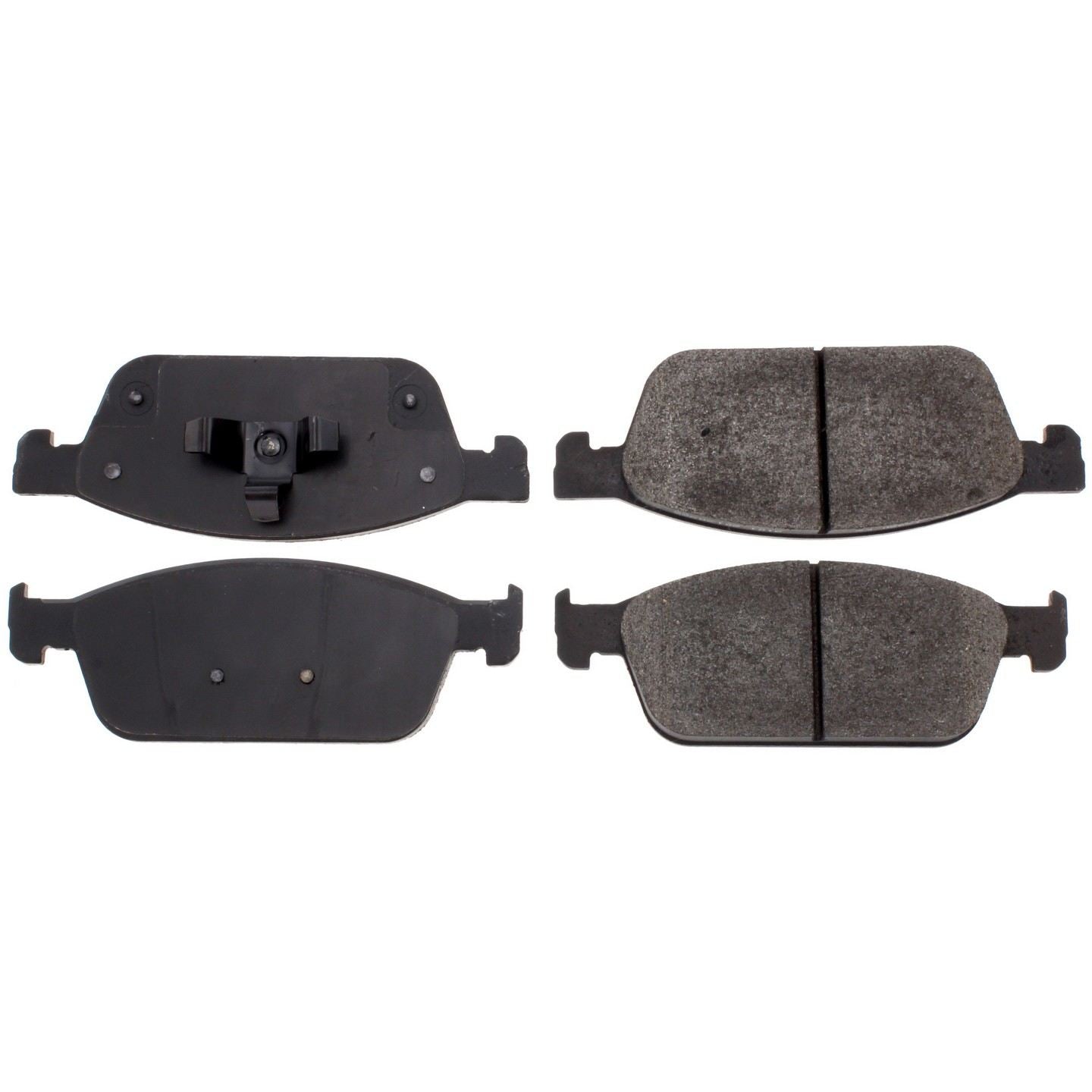 Posi Quiet Semi-Metallic Brake Pads with Hardware  top view frsport 104.16450