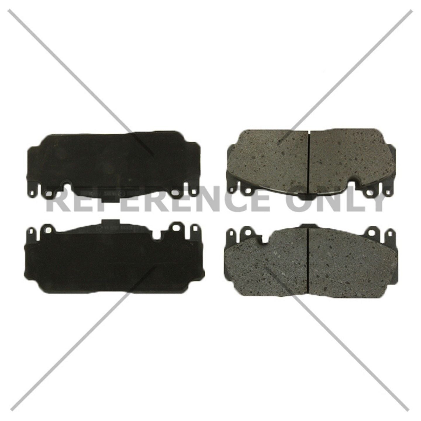 Posi Quiet Semi-Metallic Brake Pads with Hardware  top view frsport 104.16480