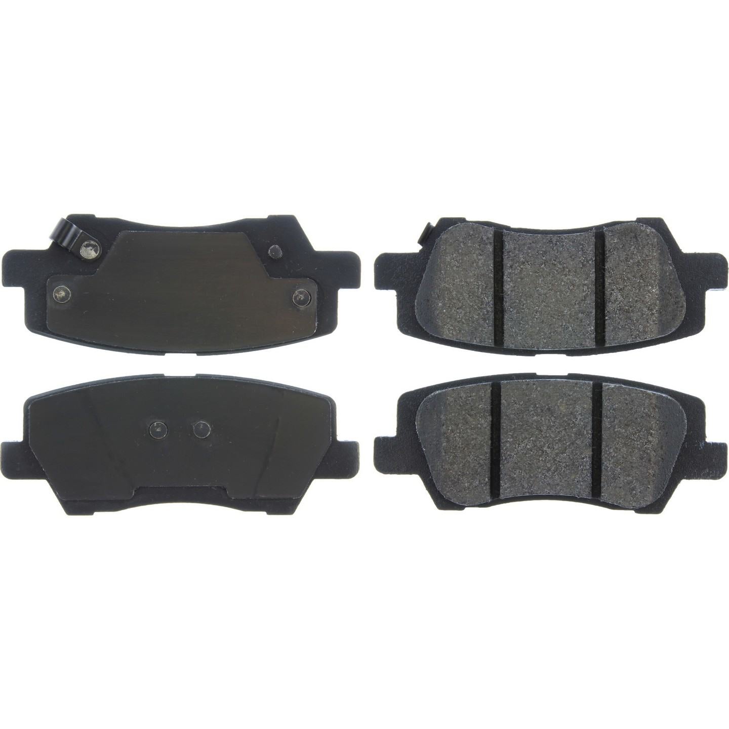 Posi Quiet Semi-Metallic Brake Pads with Hardware  top view frsport 104.16590