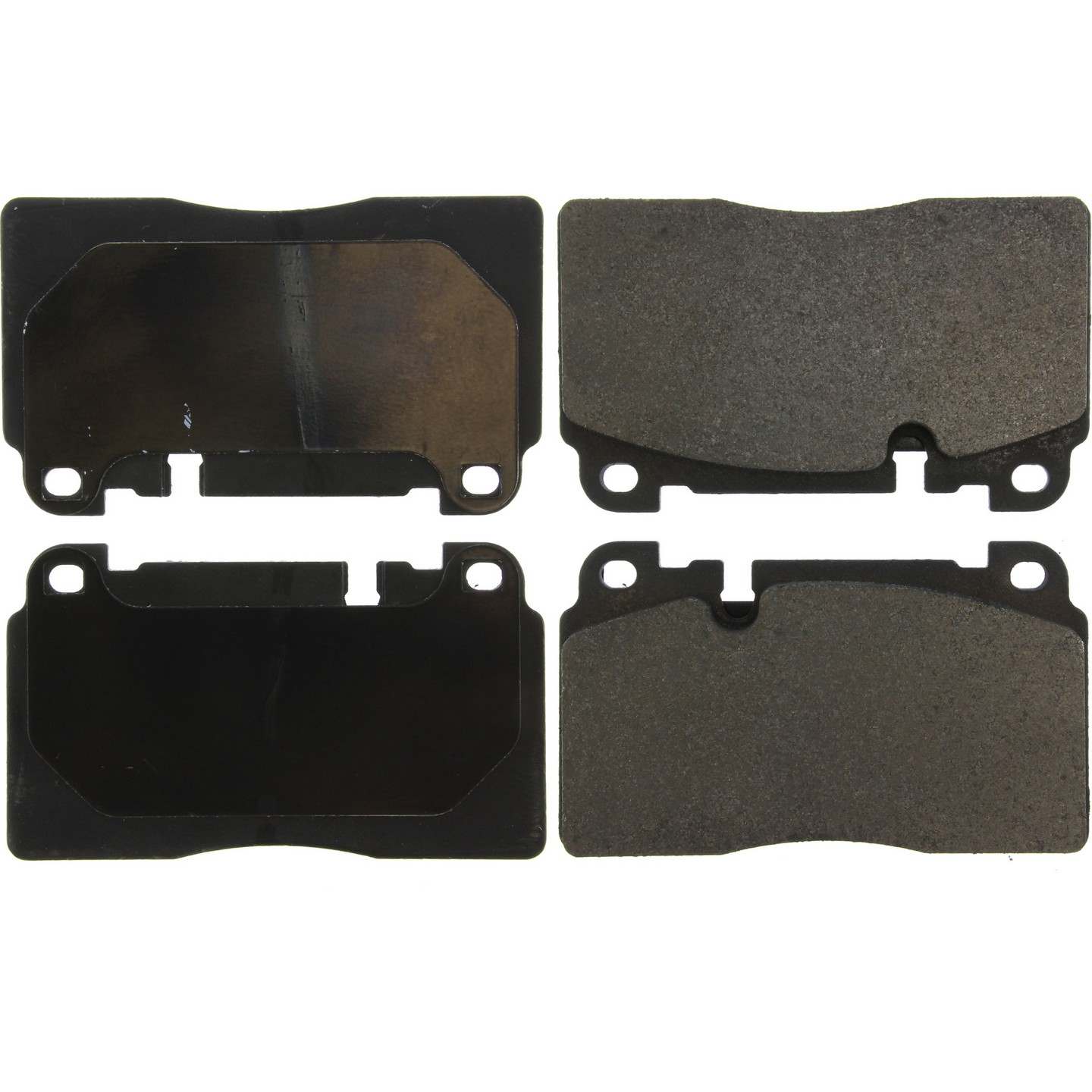 Posi Quiet Semi-Metallic Brake Pads with Hardware  top view frsport 104.16630