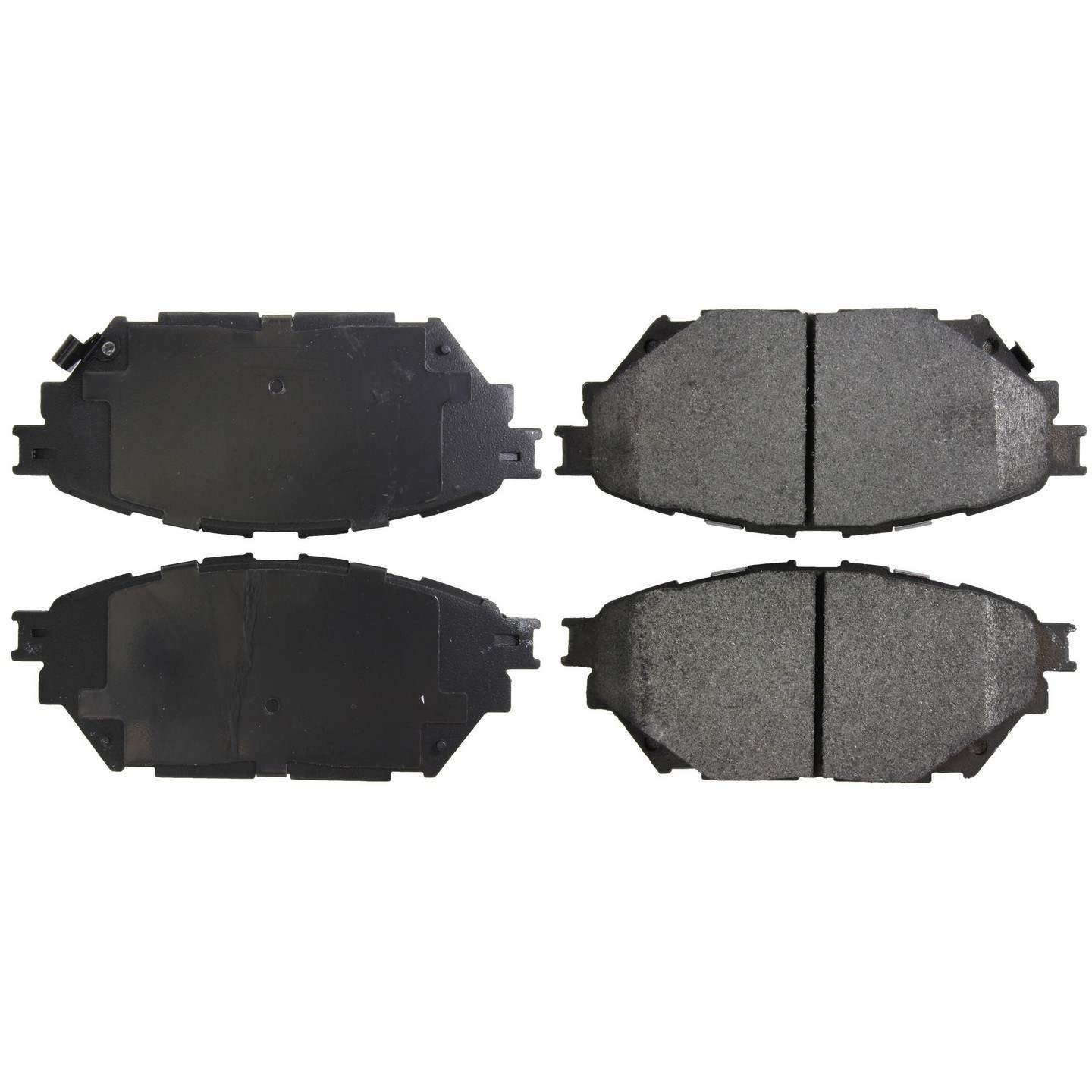 Posi Quiet Semi-Metallic Brake Pads with Hardware  top view frsport 104.16820