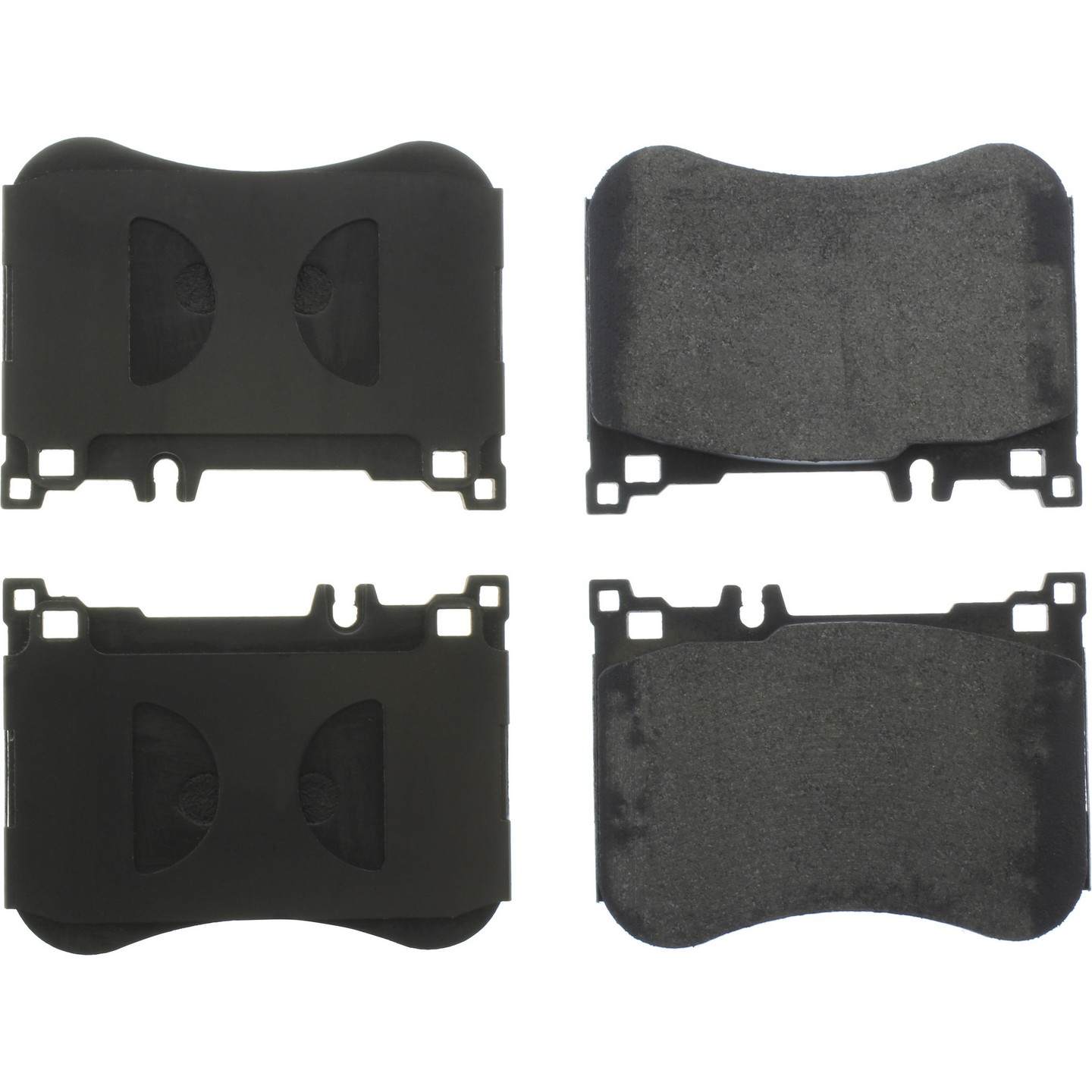 Posi Quiet Semi-Metallic Brake Pads with Hardware  top view frsport 104.16880