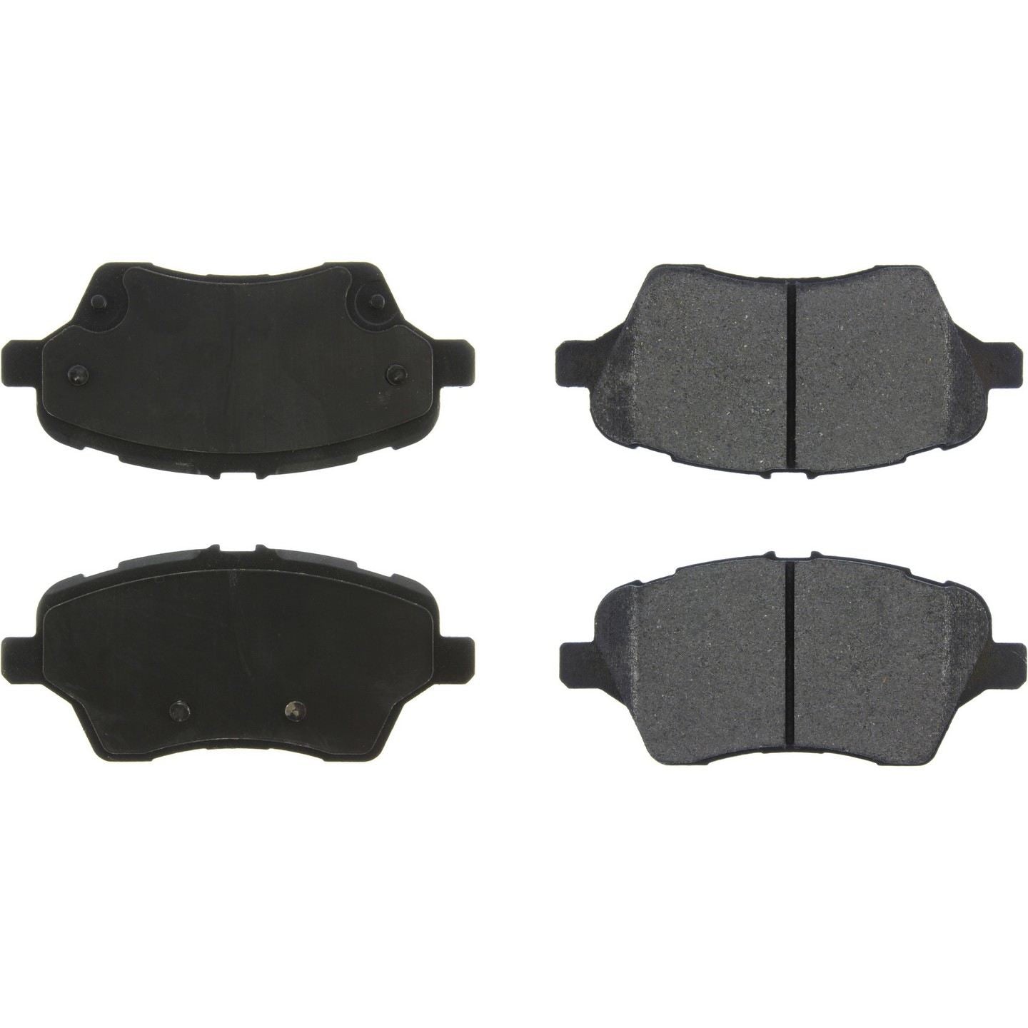 Posi Quiet Semi-Metallic Brake Pads with Hardware  top view frsport 104.17300