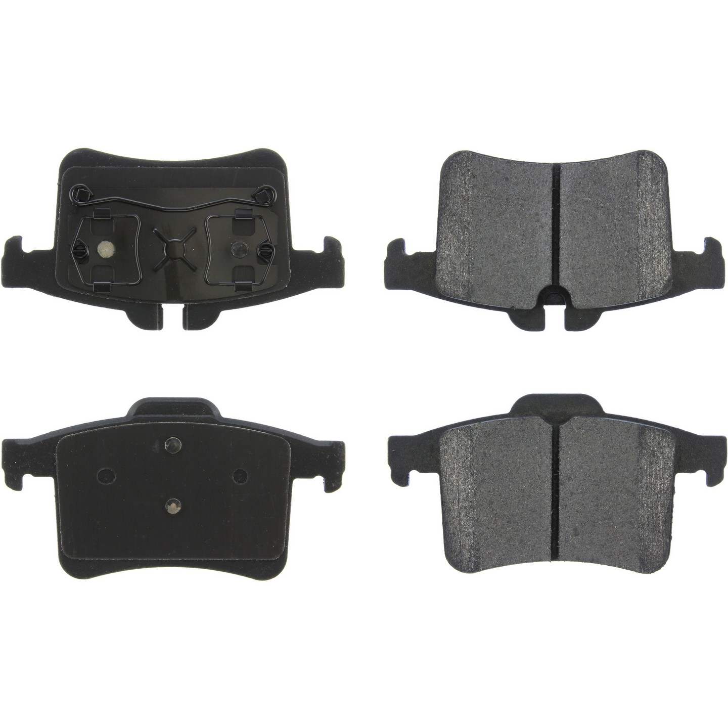 Posi Quiet Semi-Metallic Brake Pads  top view frsport 104.17470