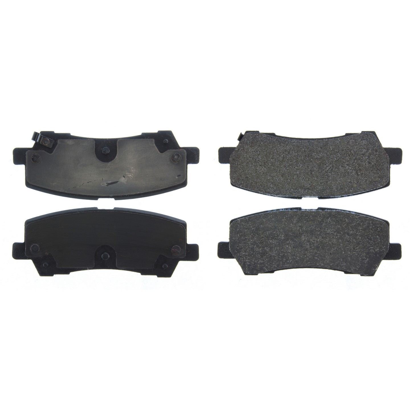 Posi Quiet Semi-Metallic Brake Pads with Hardware  top view frsport 104.17931