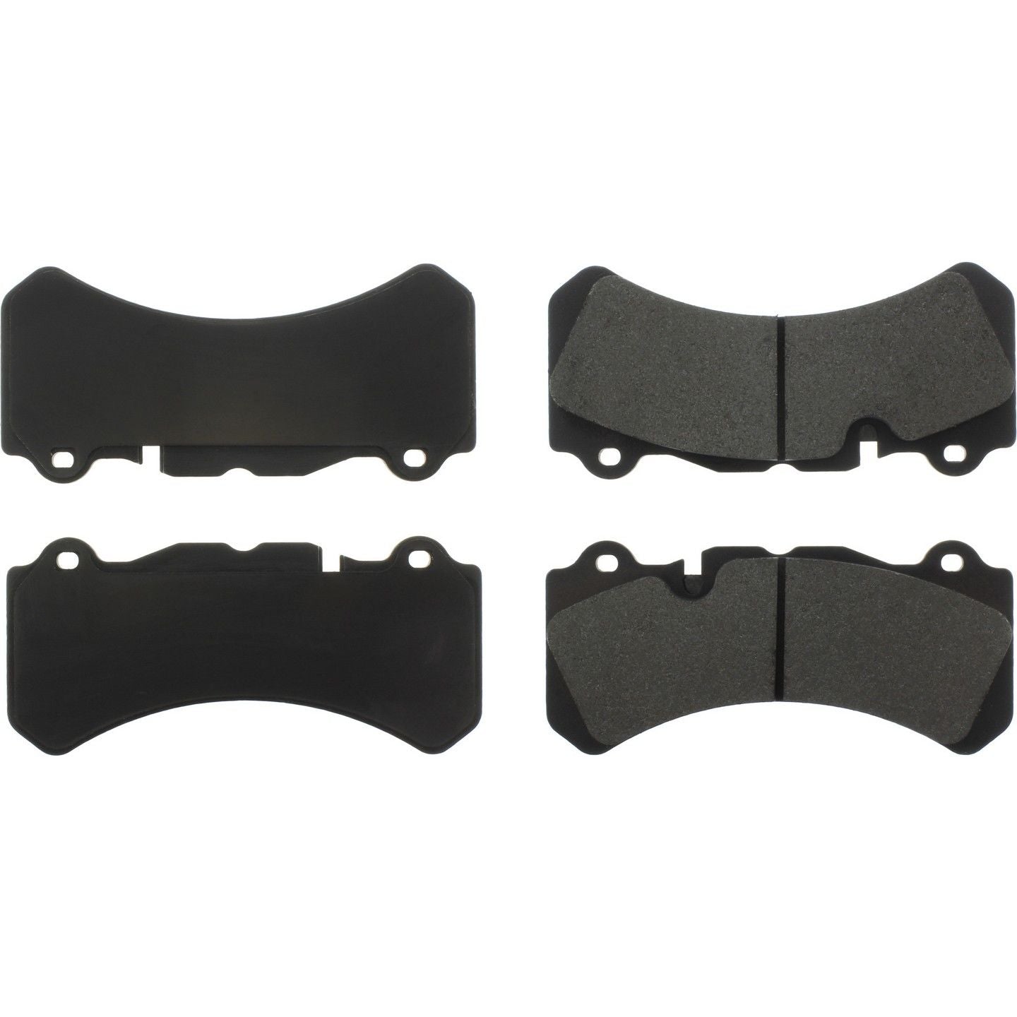 Posi Quiet Semi-Metallic Brake Pads  top view frsport 104.18190