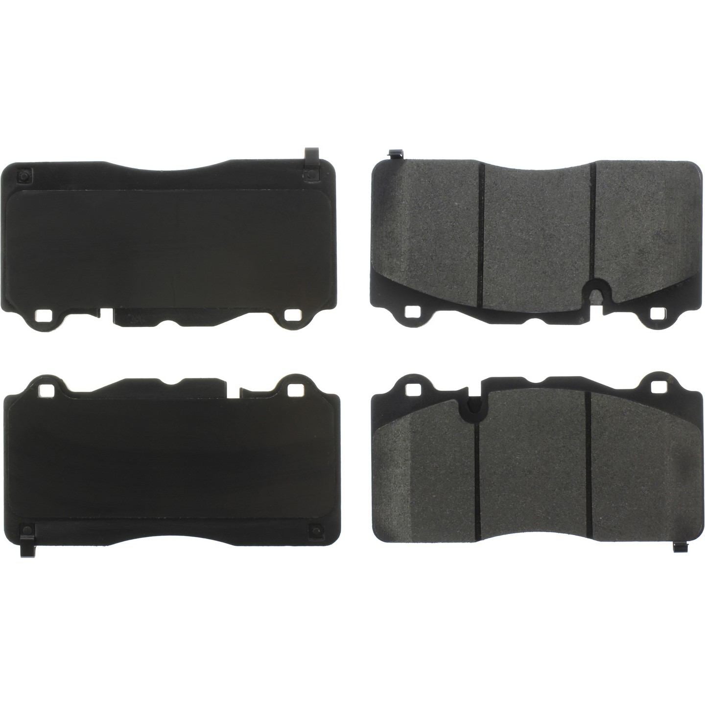 Posi Quiet Semi-Metallic Brake Pads with Hardware  top view frsport 104.18350